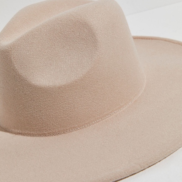 Free People Clean State Felt Hat Ivory Western Hat  TOP RATED